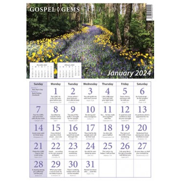 2024 Calendar: Gospel Gems PB - Teal Press